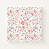 Wildflower-Monogramm-Notizbuch-Journal Notizblock (Rückseite)