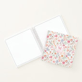 Wildflower-Monogramm-Notizbuch-Journal Notizblock (Innenseite)