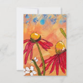 Wildflower Morgen Dankeskarte (Vorderseite)