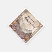 Wildflower Mountain Birthday Elegance Serviette (Ecke)