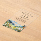 Wildflower Mountain Meadow Bridal Shower Acryleinladungen (Ablage )