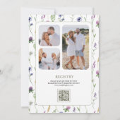 Wildflower Mountain Meadow QR Code Bridal Shower Einladung (Rückseite)