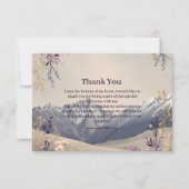 Wildflower Mountain Milestone Celebration Dankeskarte (Vorderseite)