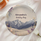 Wildflower Mountain Milestone Celebration Pappteller