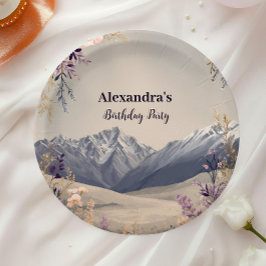 Wildflower Mountain Milestone Celebration Pappteller