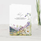 Wildflower Mountain Wedding Order of Service Programm (Rückseite)