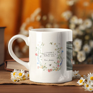 Wildflower Muttertag 3 Foto-Collage Kaffeetasse