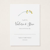 Wildflower No Wrap Shower display gift tag (Rückseite)