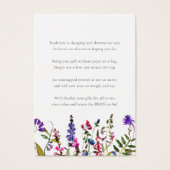 Wildflower No Wrap Shower display gift tag (Vorderseite)