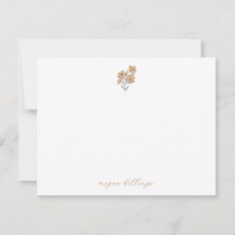 Wildflower Personalized Notecards - Thank You Card Mitteilungskarte