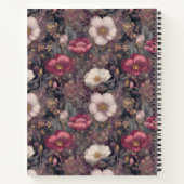 Wildflower Pink Rose Garden Personalized Notizblock (Rückseite)