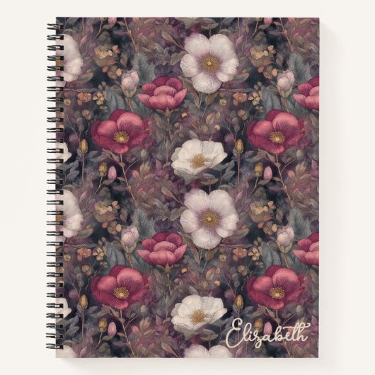 Wildflower Pink Rosengarten Personalized Notizblock (Vorderseite)
