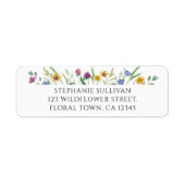 Wildflower Return Address Label (Vorne)