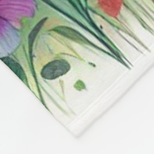 Wildflower Rhapsody Fleecedecke (Ecke)
