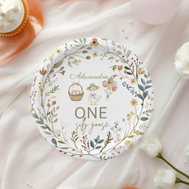 Wildflower Silly Goose 1st Birthday Pappteller