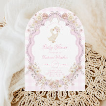 Wildflower Silly Goose Pink Bow Girl Baby Shower