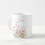 Wildflower Spring Floral Kaffeetasse (Vorderseite Links)