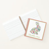 Wildflower Spring Rabbit Personalized Notizblock (Innenseite)