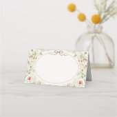 Wildflower Strawberry Place Card Platzkarte (Vorderseite)
