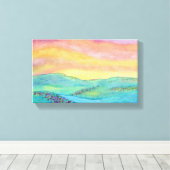 Wildflower Sun Leinwanddruck (Insitu (Holzboden))