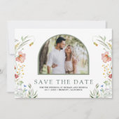 Wildflower-Tor-Foto-Hochzeit Save The Date (Vorderseite)