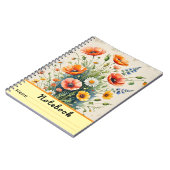 Wildflower Watercolor Bouquet Notizblock (Linke Seite)