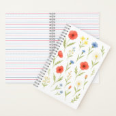Wildflower Watercolor Softcover Notebook Notizblock (Innen)
