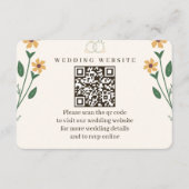 Wildflower Wedding Enclosure Card  Begleitkarte (Vorderseite)