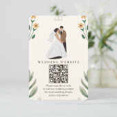 Wildflower Wedding Enclosure Card  Begleitkarte (Stehend Vorderseite)