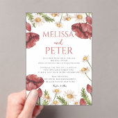 Wildflower Wedding Invitation Acryleinladungen (Insitu (Handheld))