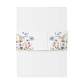 Wildflower Wedding Invitation Belly Band (Rückseitenbeispiel)