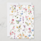 Wildflower wedding invitation einladung (Rückseite)