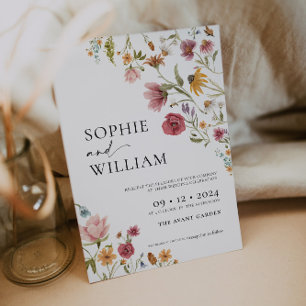 Wildflower Wedding Invitation Einladung