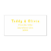 Wildflower Wedding Invitation Permastempel (Design)