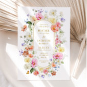 Wildflower Wedding Invite, Colorful Floral Wedding Einladung