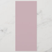 Wildflower Wedding Menu Menükarte (Rückseite)