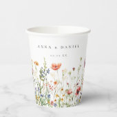 Wildflower Wedding Pappbecher (Links)