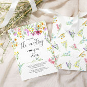 Wildflower Wedding Pretty Wild Flower Floral Einladung