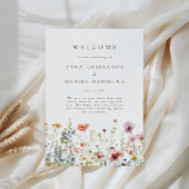 Wildflower Wedding Program Programm