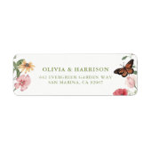 Wildflower Wedding Return Address Labels (Vorne)