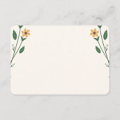 Wildflower Wedding RSVP Card Karte (Rückseite)