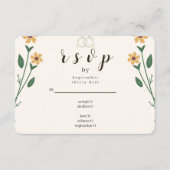 Wildflower Wedding RSVP Card Karte (Vorderseite)