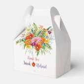 Wildflower Wedding, Rustic Floral Thank You & Geschenkschachtel (Vorderseite)