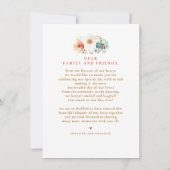 Wildflower Wedding Two Sided Thank You Photo Dankeskarte (Rückseite)