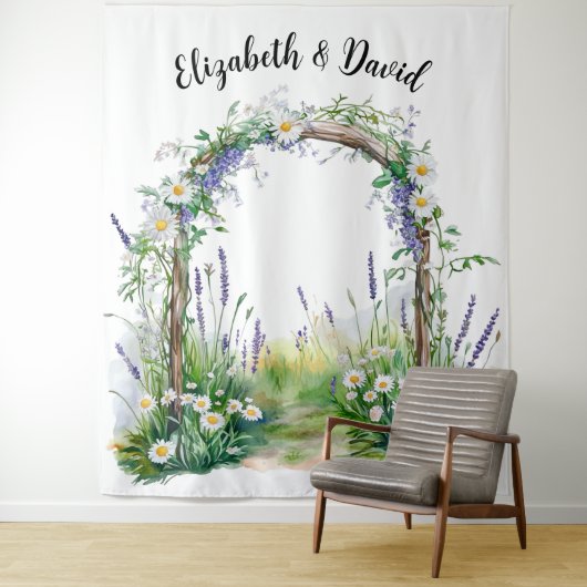 Wildflower Whimsy Backdrop Wandteppich (Beispiel)