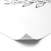 Wildflower Whisper” Minimalist Botanical Print Poster (Ecke)