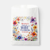 Wildflower Wild One 1st birthday Geschenktütchen (Vorderseite)