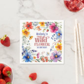 Wildflower Wild One 1st birthday Napkins Serviette (Beispiel)