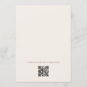 Wildflower-Zeit für Tee QR-Code Brautparty Einladung (Rückseite)