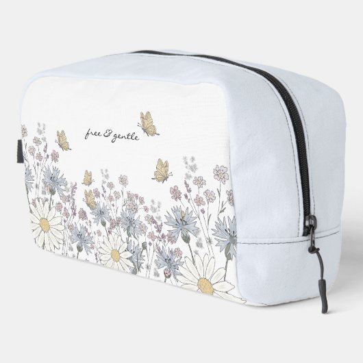 Wildflowers and butterfly waschbeutel (Rechte Ecke)